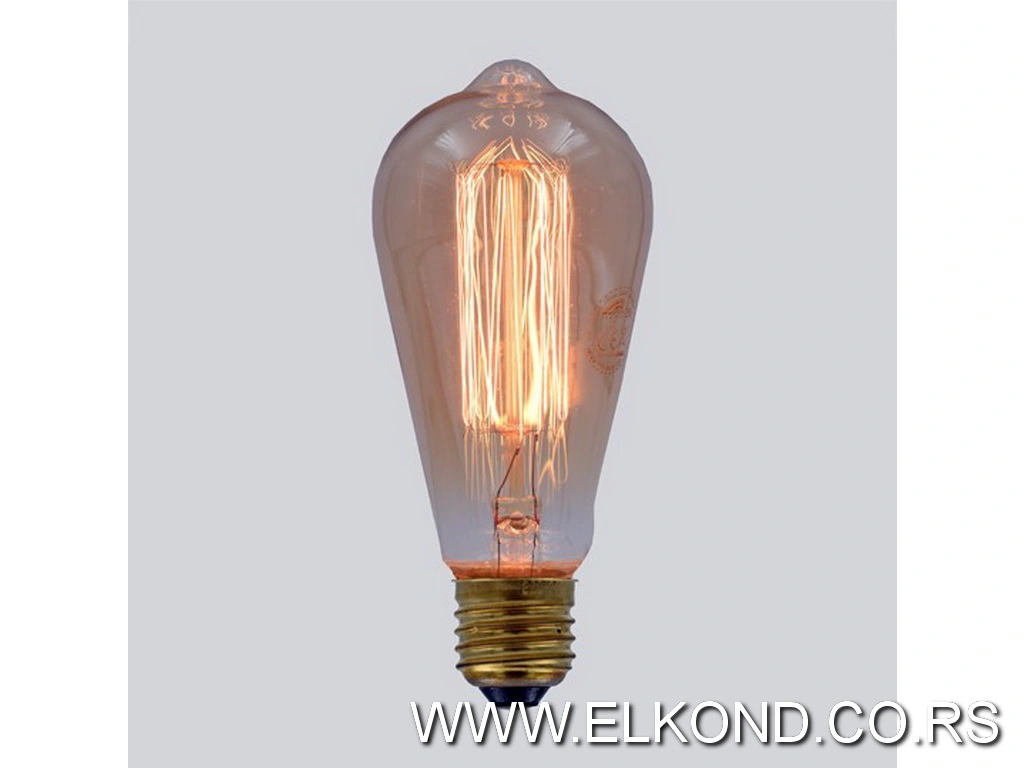 Sijalica  60W E27 AMBER ST64 2200K RETRO MITEA
